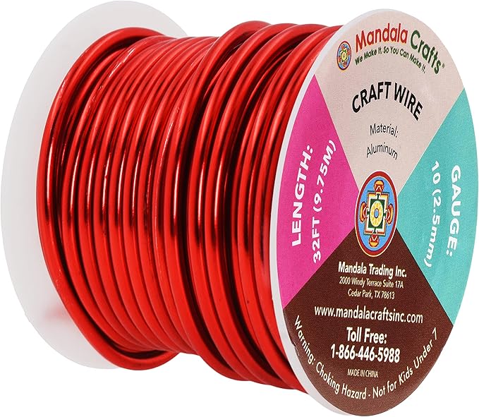 Mandala Crafts 10 Gauge Anodized Aluminum Craft Wire - Image 2