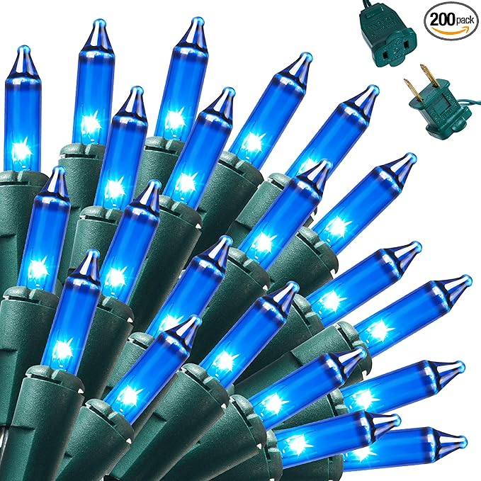 Joiedomi Blue Christmas String Lights, 200 44.6FT Christmas Fairy Tree Lights by Joiedomi