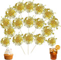 Ephlyn 30Pcs Foil Firework Cupcake Toppers Happy Birthday Cake Toppers Tinsel by Ephlyn