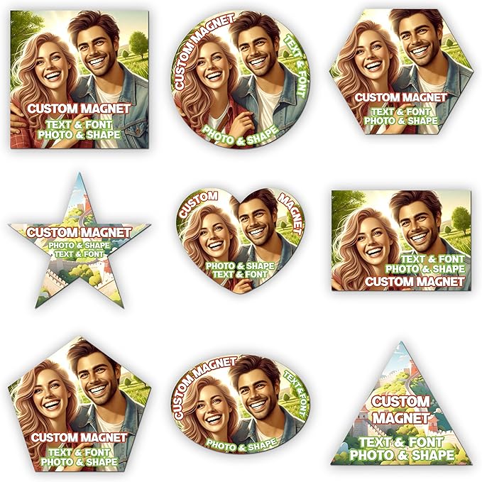KETABAO – 11" Customized Oval Photo Magnets - Image 2
