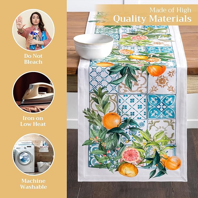 Maison d' Hermine Table Runner 100% Cotton Single Layer Table Runners 108 - Image 3