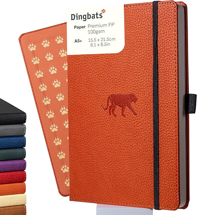 Dingbats* Wildlife Grid Writing Journal Notebook A5 by DingbatsNotebooks