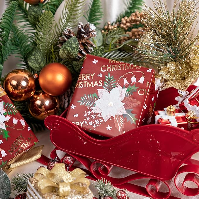 LeZakaa Christmas Wrapping Paper Roll - Image 3