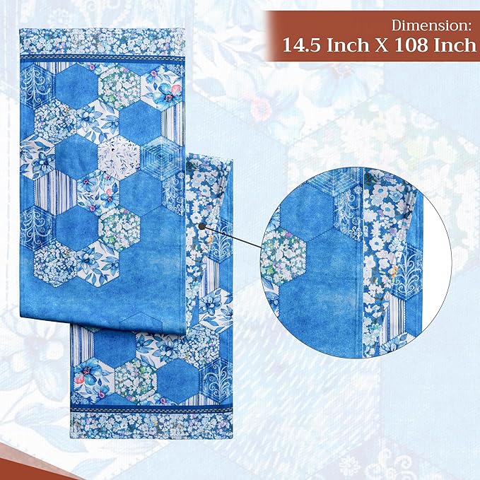 Maison d' Hermine Table Runner 100% Cotton Double Layer Table Runners 108 - Image 4