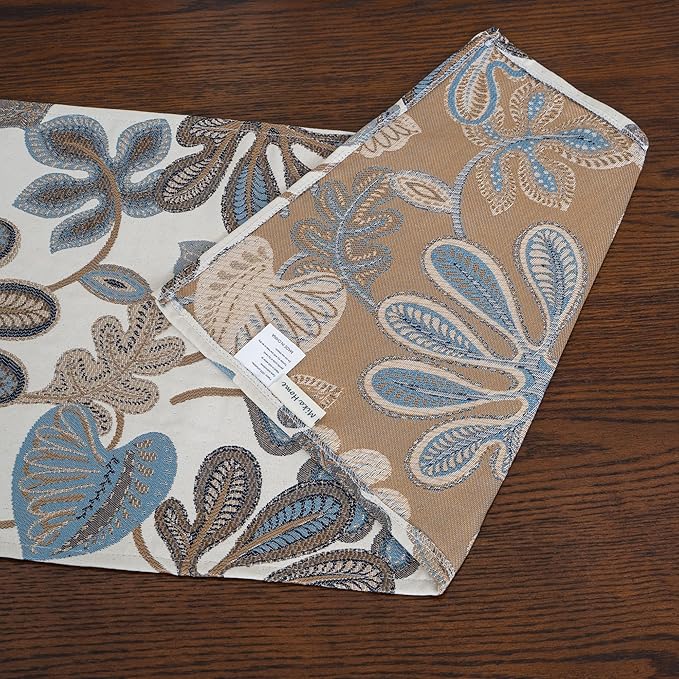Mika Home Tropical Leaf Table Runner - Image 6
