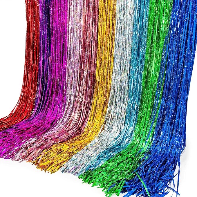 BRAVESHINE 1 Purple 1 Pink Streamers Party Photo Backdrop - Image 9