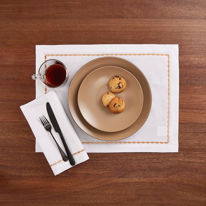 Cotton Linen Dinner Napkins 20 x 20 Inch – White Cloth Napkins - Image 2