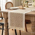 Table Runners 138 Inches, Waterproof Boho Table Runner by UWWGKK