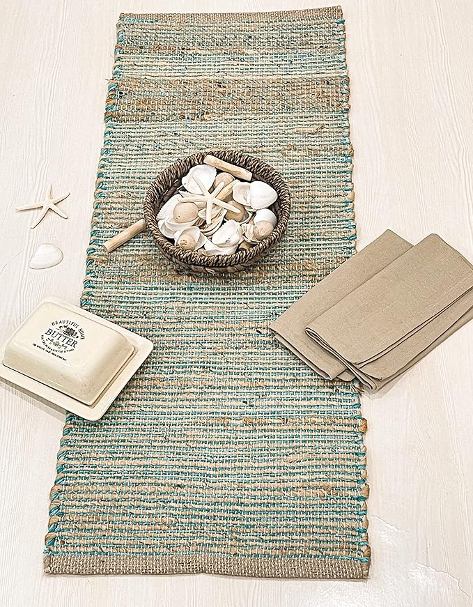 Chardin home Natural Jute Table Runner 13x48 Inch – Vintage Boho Rustic Table - Image 9