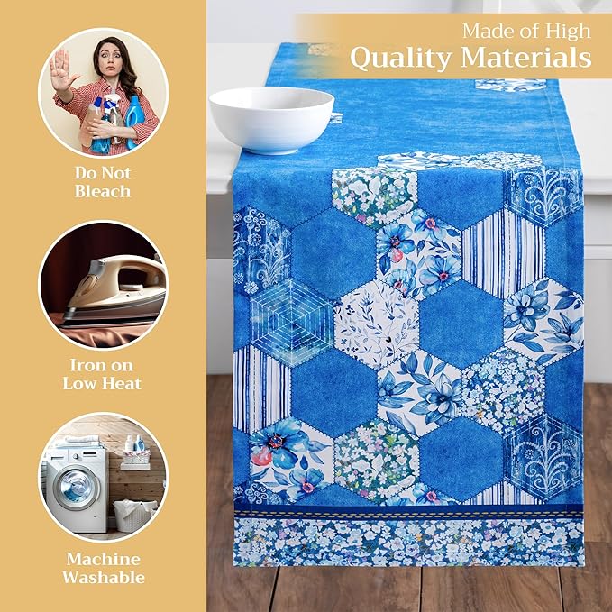 Maison d' Hermine Table Runner 100% Cotton Single Layer Table Runners 72 inches - Image 3