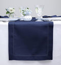 Solino Home Linen Navy Blue Table Runner 144 Inches Long by SolinoHome