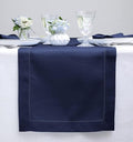 Solino Home Linen Navy Blue Table Runner 132 Inches Long by SolinoHome