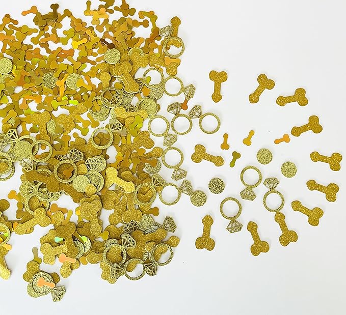 800 Pcs Golden Glitter Cute Sprinkle Confetti Party Table Decoration Confetti - Image 2