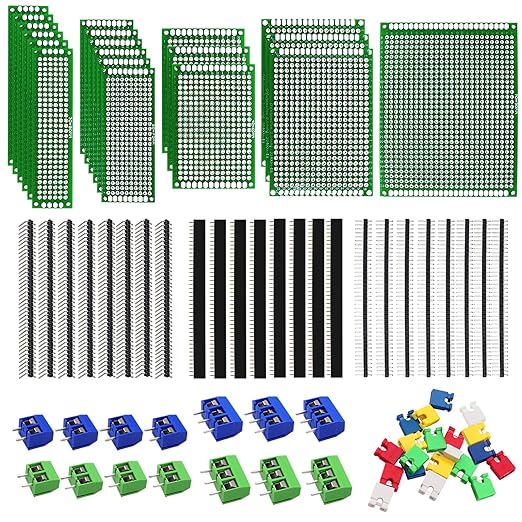 82 Piece Double Sided PCB Board Kit by Brandquality-Trustworthy