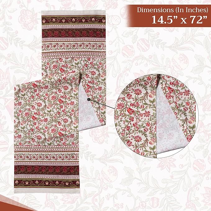 Maison d' Hermine Table Runner 100% Cotton Single Layer Table Runners 72 inches - Image 4