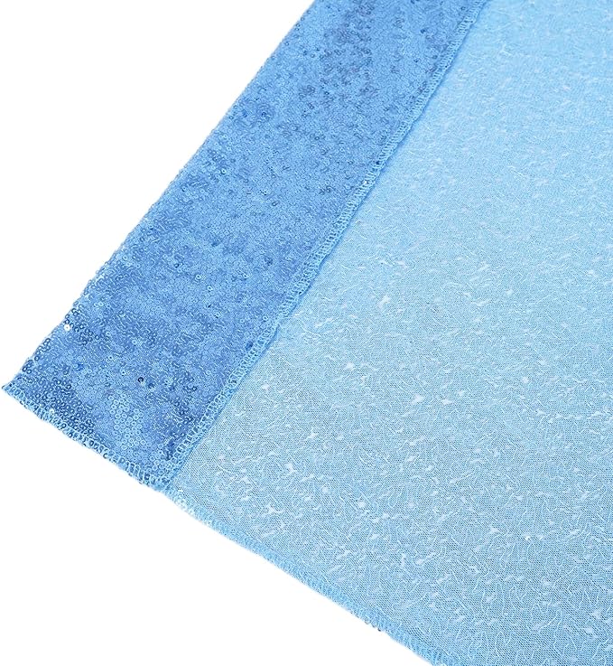 Poise3EHome Blue Sequin Backdrop, 10FT x 10FT Sequin Photography Backdrop - Image 7