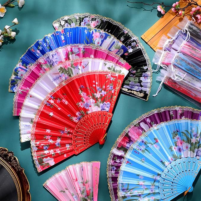 Geetery 30 Pcs Folding Hand Fan - Image 3