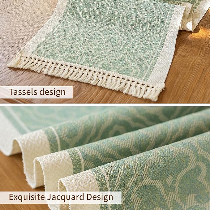 Table Runner 48 Inches Long, Waterproof Boho Table Runner - Image 3