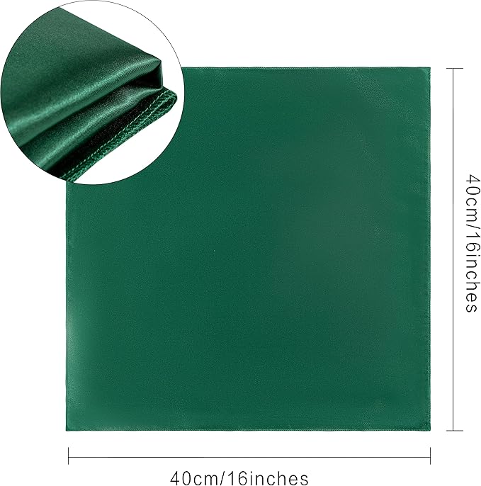 36 Pack Square Satin Dinner Napkins, 16x16 Inches Silky Soft Smooth Table Cloth - Image 5