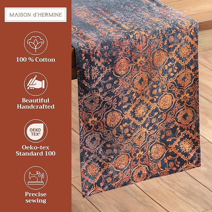 Maison d' Hermine Table Runner 100% Cotton Double Layer Table Runners 108 - Image 2