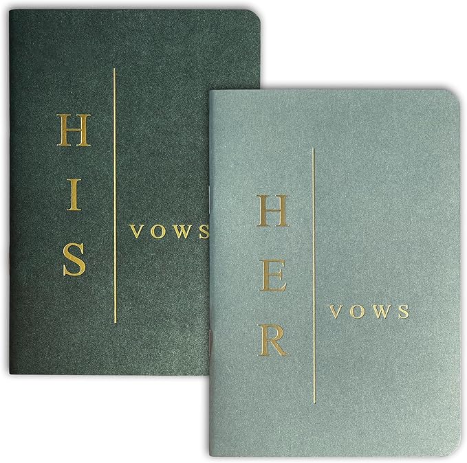 Wedding Vow Books His and Hers, Wedding Registry Gifts Ideas by MrMrsGifts