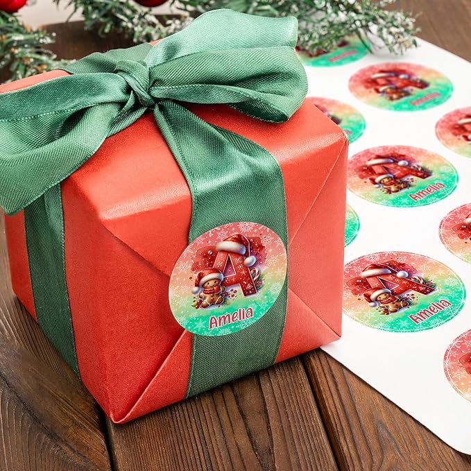 callie Personalized Christmas Stickers - Image 2