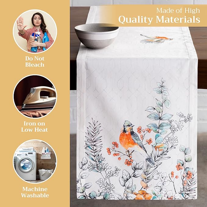 Maison d' Hermine Table Runner 100% Cotton Single Layer Table Runners 72 inches - Image 3