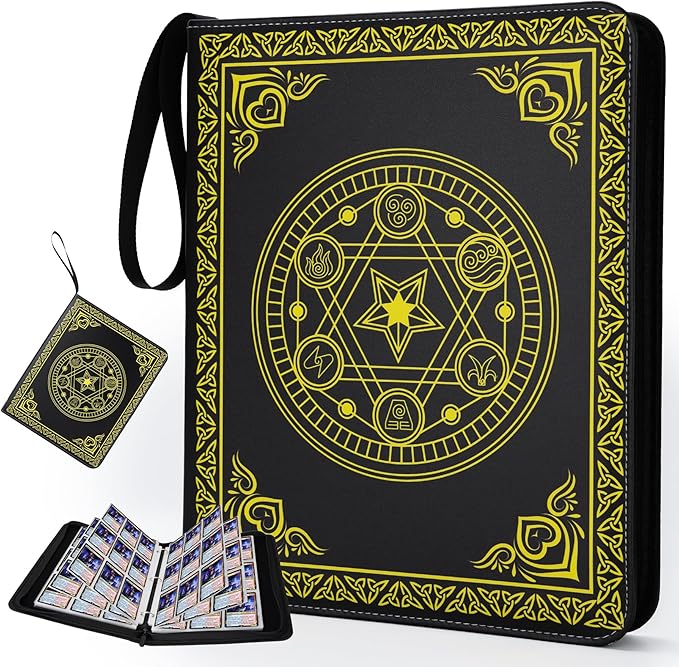 9 Pocket Card Binder for MTG/YGO/PTCG/Game Cards, Holds 900 Cards, Premium by HOME