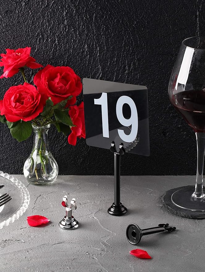 New Star Foodservice 27761 Triton/Ring-Clip Table Number Holder/Number - Image 5