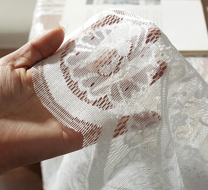 Gorgeous Round Lace Tablecloth, Vintage Floral Embroidered Table Cloths - Image 4