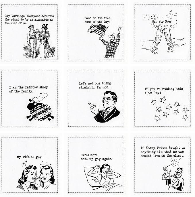 Five Star Napkins Pride Quotes, Beverage Napkins, Bar Napkins, Cloth Napkins - Image 3