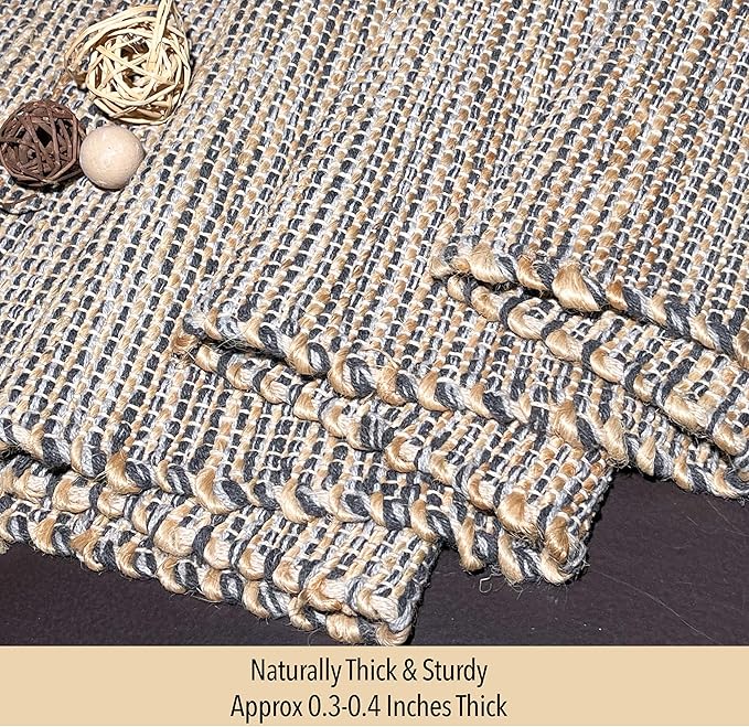 Chardin home Natural Jute Table Runner 13x48 Inch – Vintage Boho Rustic Table - Image 3