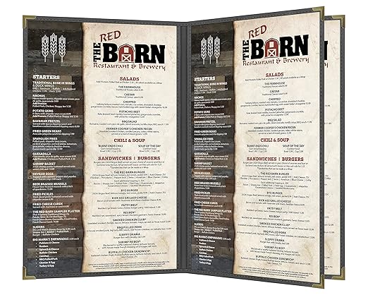 Goodsmart Pajco Style Restaurant Menu Covers – Pack of 10, Side-Loading Menu - Image 2