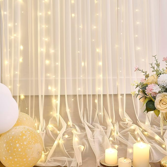 Champagne Tulle Backdrop Curtain - Image 6