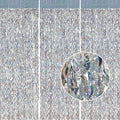 Silver Tinsel Backdrop- CYLMFC 3 Pack 3.3 ft x 6.6 ft Streamer Foil Fringe by CYLMFC