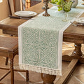 Table Runners 138 Inches, Waterproof Boho Table Runner by UWWGKK