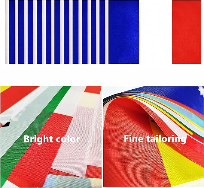 12 Pack France Desk Flags Set, French Small Mini Table Office Flags - Image 4