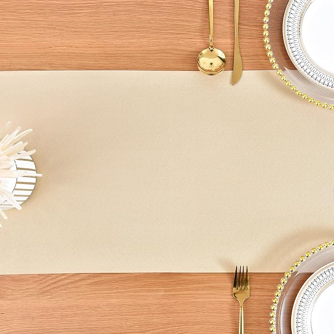 Farmhouse Beige Table Runner Dining Table Runners 48 Inches Long Coffee Table - Image 8