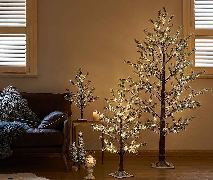 Hairui Lighted Pine Garland Battery Operated - Image 6