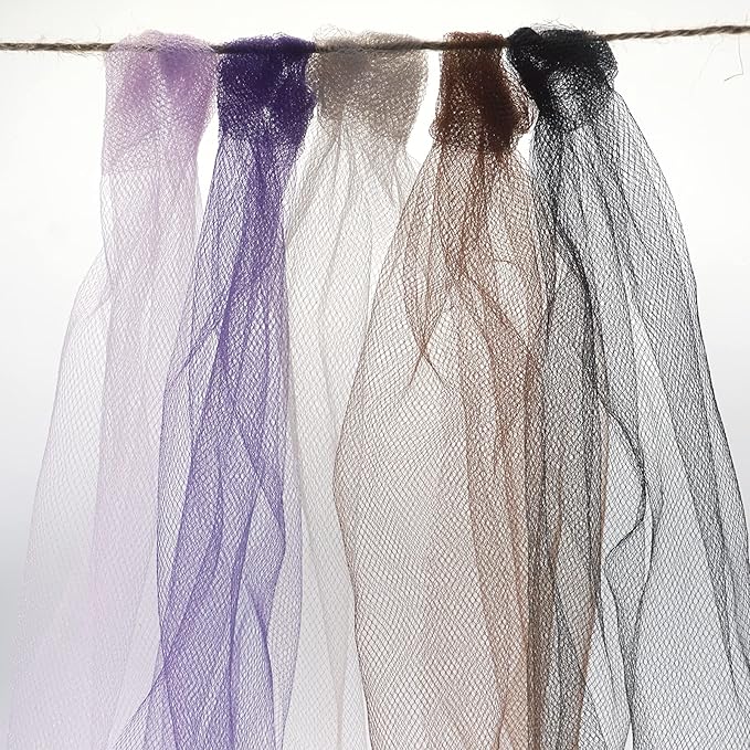 Silver Tulle Fabric Roll 6 Inch X 300 FT Matte Tulle Ribbon Netting Mesh Spool - Image 5