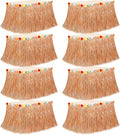 8PCS Hawaiian Table Skirt, Luau Themed Grass Table Skirt Party Supplies by Huskein