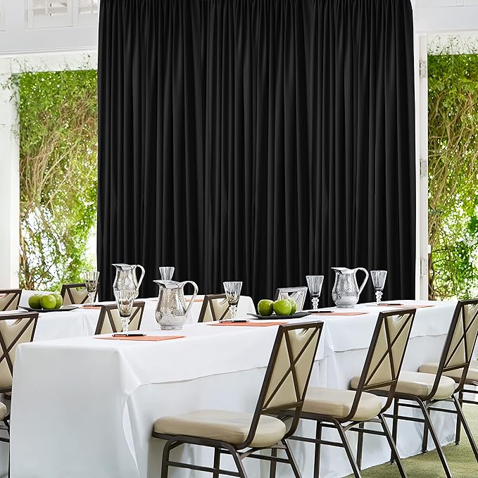 AK TRADING CO. 10 feet x 8 feet IFR Polyester Backdrop Drapes Curtains Panels - Image 8