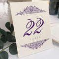 Paisley Wedding Table Numbers, Double Sided, Tent or Use in a Stand by DocumentsandDesigns