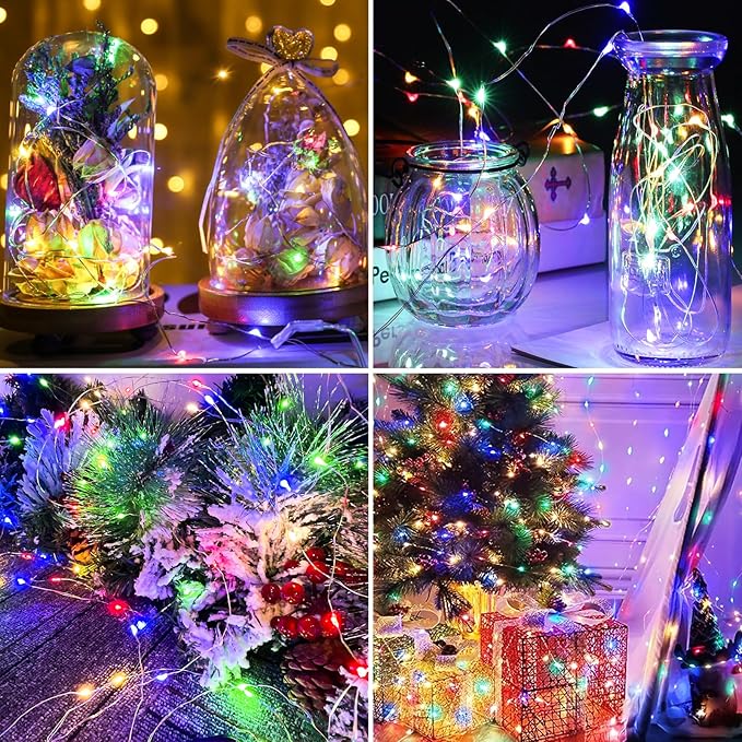 6 Pack Fairy Lights Battery Operated - 7ft 20 Led Twinkle Lights 3 Modes - Image 2