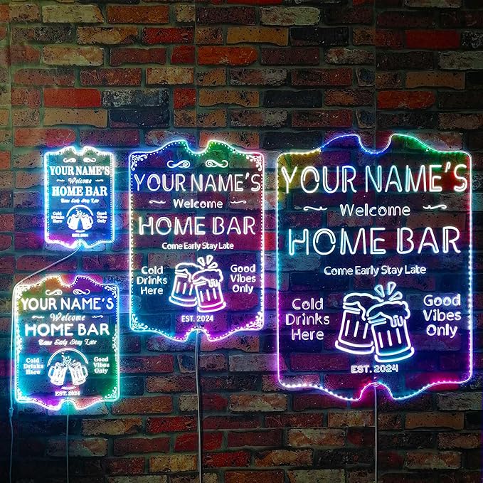 ADVPRO Personalized Your Name Home Bar RGB Dynamic Glam LED Sign - Image 9