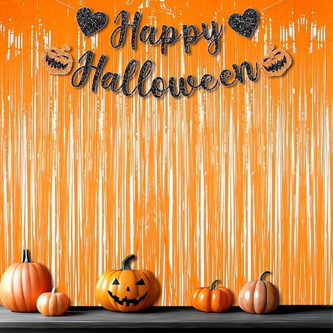 Foil Fringe Curtains Halloweens Decorations - Image 2