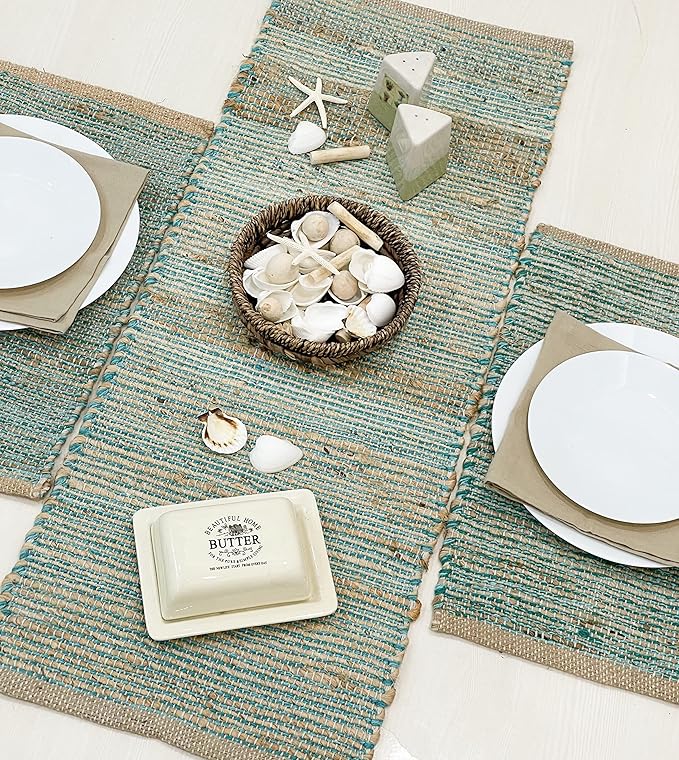 Chardin home Natural Jute Table Runner 13x48 Inch – Vintage Boho Rustic Table - Image 7