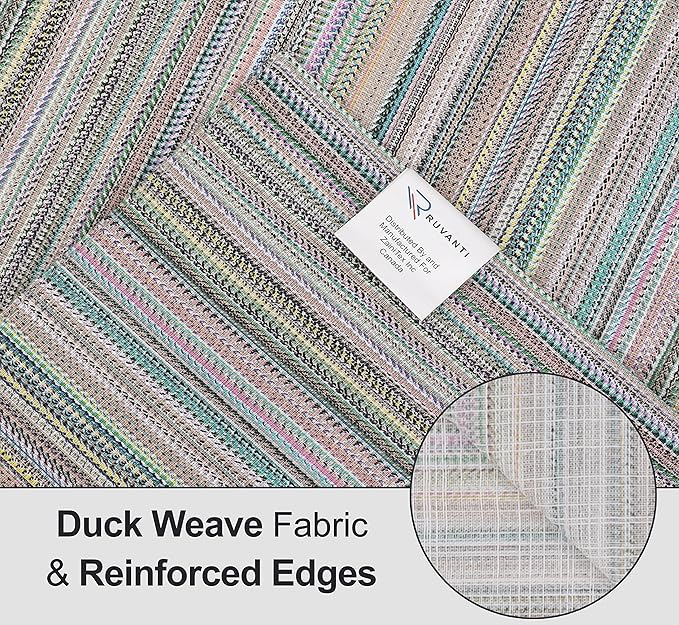 Ruvanti 100% Cotton Table Runner 108 Inches Long, Stain Resistant, Washable & - Image 3