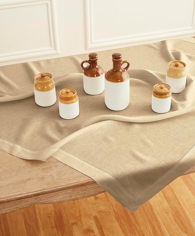Solino Home Linen Square Tablecloth 52 x 52 Inch - Image 2