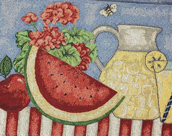 Tache Fruity Drinks Colorful Watermelon Lemonade Decorative Spring Summer Woven - Image 7